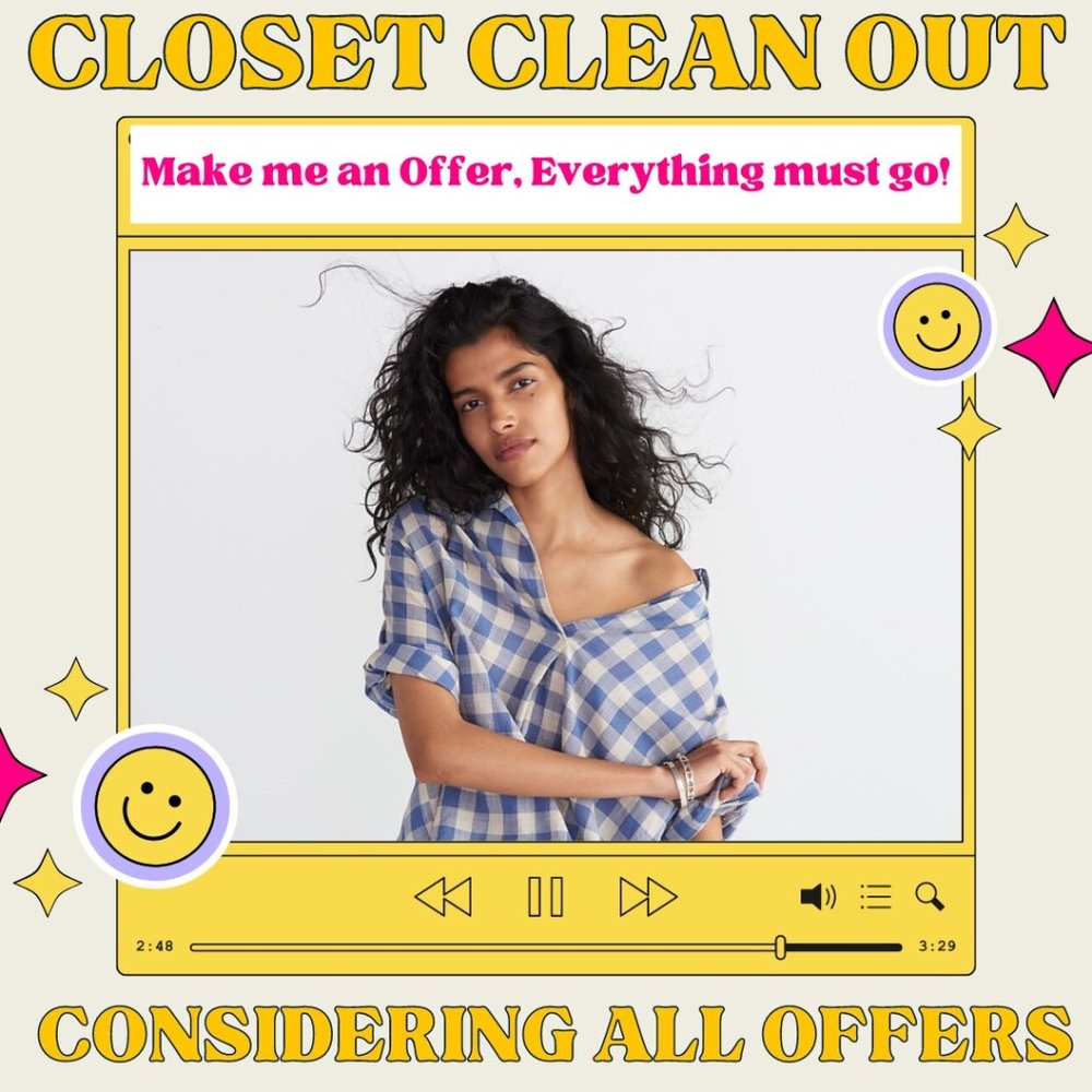 All Prices just dropped -Check out my Closet and Make an Offer! Closet Clean Out